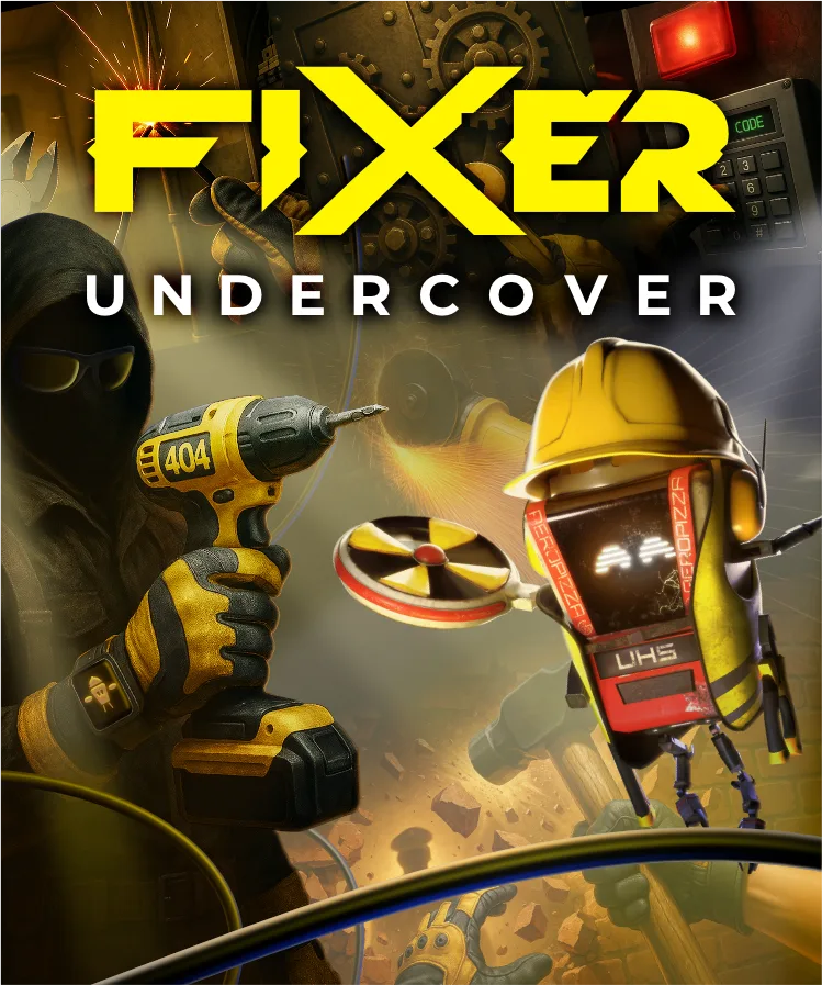 Kapsuła pionowa na platformę Steam – FIXER UNDERCOVER
